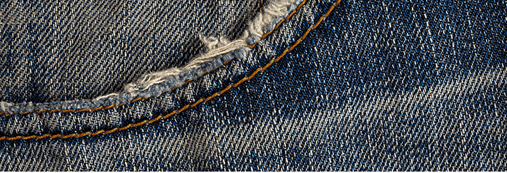 TCBジーンズはダメージがあっても大歓迎