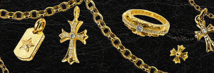 ゴールド素材（K22）のアクセサリー類